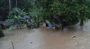 BERITA FOTO: Likupang Siaga! Air di Jembatan Kijang Naik