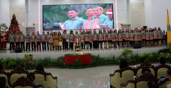 Unsrat Gelar Perayaan Natal di Apel Perdana
