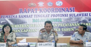 Bahas Peningkatan Pelayanan dan PKB Tahun 2017, Pembina Samsat Sulut Rapat Bersama 