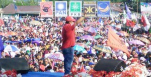 Jurkam di Pilkada Bolmong, Direktur Utama Pemilukada Indonesia ‘Hipnotis’ Masa Yasti-Yanny