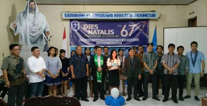 Dies Natalis GMKI Manado, Pdt Mandagi: Biar Semua Menjadi Satu Adanya