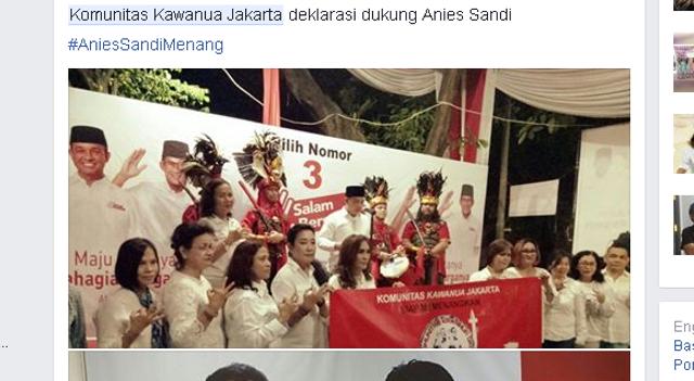 BERITA FOTO: Komunitas Kawanua Jakarta Dukung Anies-Sandy 9 Komunitas Kawanua Jakarta Dukung Anies-Sandy