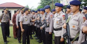 Kapolda Sulut Cek Langsung Kesiapan Personel Pengamanan Pilkada