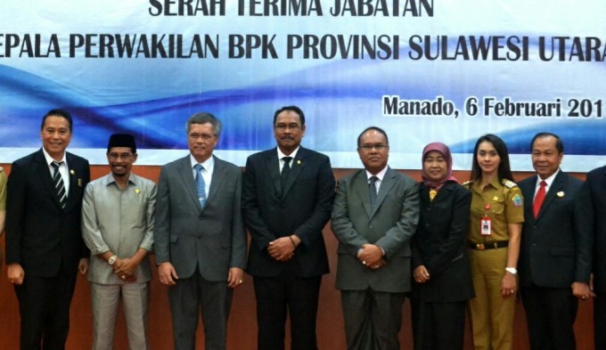 Hadiri Sertijab Kepala BPK, Walikota Katakan Hal Ini 8 Walikota ketika menghadiri Sertijab Kepala BPK RI Perwakilan Sulut