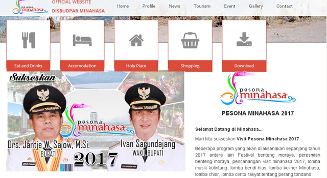 NANTIKAN !!! Segera Launching Website Disbupar Minahasa