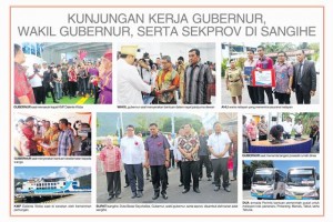 Kunjungan Kerja Gubernur ke Kabupaten Kepulauan SANGIHE
