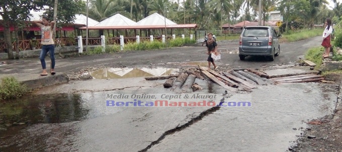 Rawan Kecelakaan, Gebernur Olly Dondokambey Didesak Perbaiki Jalan Tombatu-Silian