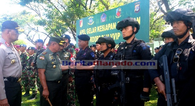 apel pengamanan kunjungan wapres pangdam brimob