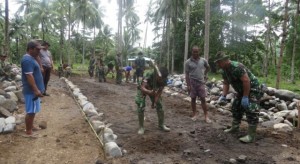 Terkendala Cuaca, Satgas TMMD 98 Optimis Kegiatan Fisik Berjalan Tepat Waktu