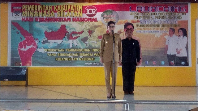 Bupati Minsel, Christiany Eugenia Paruntu, SE Bertindak Sebagai Irup Dalam Peringatan Harkitnas Minsel 2017