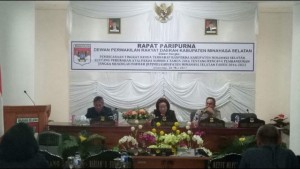 Ranperda RPJMD Minsel Disepakati Pimpinan Eksekutif dan Legislatif