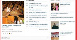 Parah !!! Website Pemkab MINUT Aktif Tapi Jarang Update