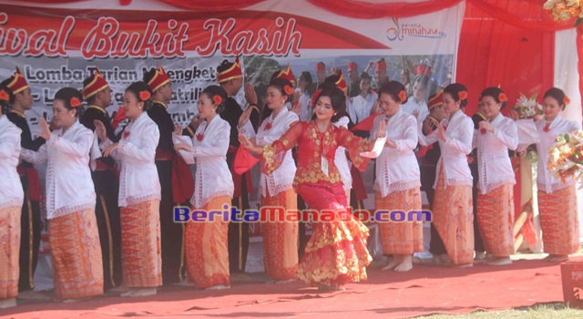 Festival Bukit Kasih 2017 Sukses Digelar 9 Kelompok Maengket Kawangkoan peraih Juara 3
