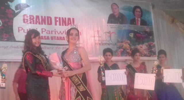 Selamat !!! TESSA LUNTUNGAN Sabet Gelar Putri Pariwisata 2017