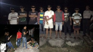 Gelar Ops Pekat Samrat, Polsek Amurang Gerebek Pesta Miras