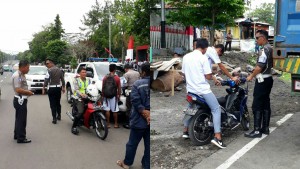 Polres Bitung Bubarkan Balap Liar di Jalan AA Maramis