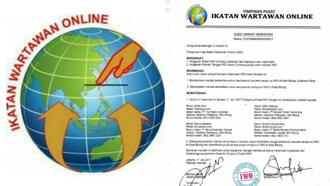 Pemilihan Calon Ketua IWO Bitung "Panas"