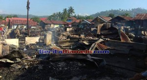 PSI Kotamobagu Bantu Korban Kebakaran di Gogagoman