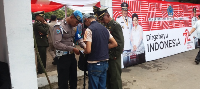 Penjagaan ketat TNI dan Polri