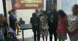 Bermalam Minggu dengan Eha-bond, Puluhan ABG Diamankan Polsek Maesa