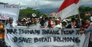 Aksi Damai Bela Yasti, Terjadi di Bolmong
