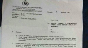 Polda Sulut Lengkapi Berkas Kasus OTT PD Pasar Manado