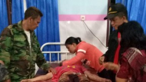 Warga Kinalawiran Ditikam di depan RS Cantia Tompasobaru