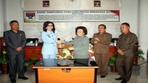 DPRD Minsel Paripurnakan Raperda APBD-P 2017 dan APBD 2018