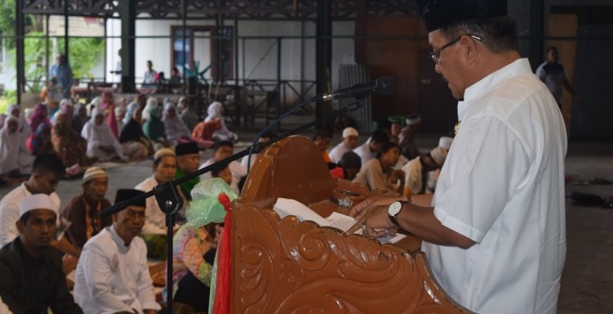 Ini yang Disampaikan Wawali Bitung di Sholat Idhul Adha 1438 H