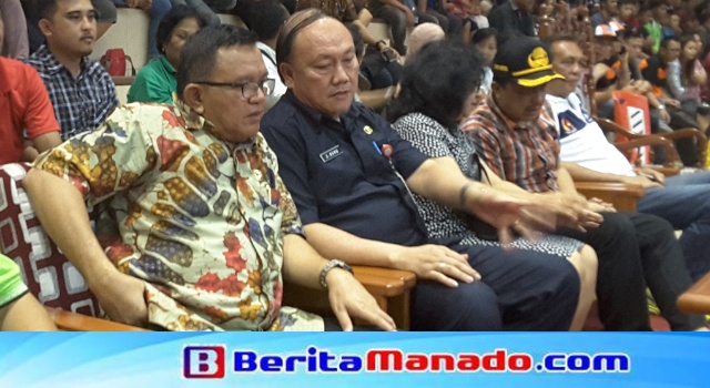 PORPROV SULUT: Wabup JOPPI LENGKONG dan Sekda JEMMY KUHU Semangati Para Atlet, Emas Minut Bertambah