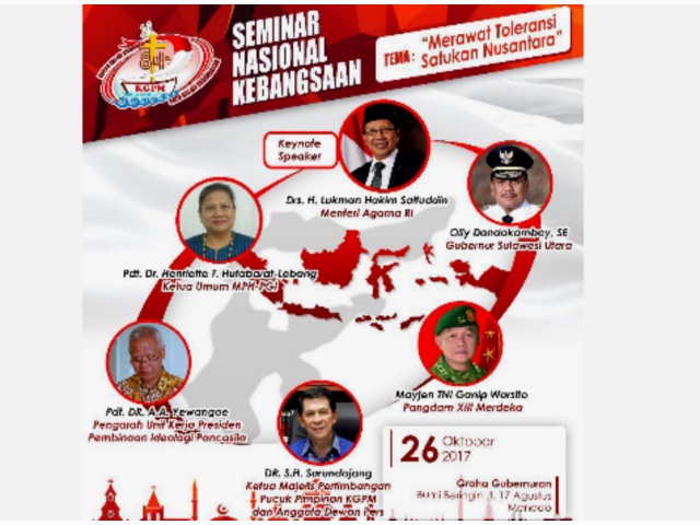 Bakal Hadirkan Enam Tokoh Nasional, Seminar Kebangsaan KGPM Angkat Isu Toleransi