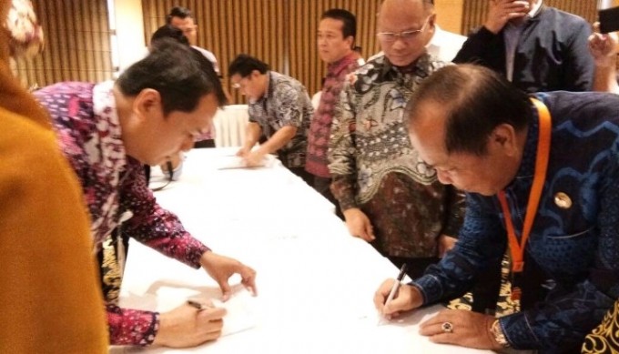 Bitung Terima Bantuan Hiba Air Minum dari Kementrian Keuangan RI