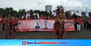 Warga Kawanua Penuhi Bundaran HI