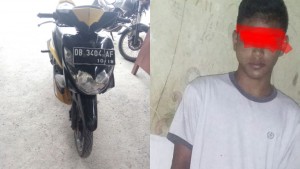 Rampas Motor, Novri Meringis Didor Anti Bandit Polsek Aertembaga