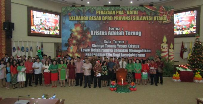 Ibadah Natal Sekretariat DPRD Sulut Andrei Angouw Natal 4 sekretariat Deprov