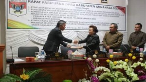 Ranperda APBD Minsel di Paripurnakan, Propemperda Landasan Pembuatan Perda 2018