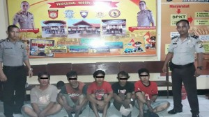 Polsek Amurang, Ringkus 5 Tersangka Pencuri Arang