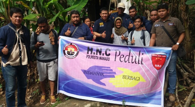 Bukan Dengan Pesta Pora, Ini Cara HNC Polresta Manado Maknai Natal Yesus Kristus