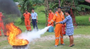 Sosialisasikan Penggunaan APAR, Minggus Minta Jajarannya Waspadai Potensi Penyebab Kebakaran