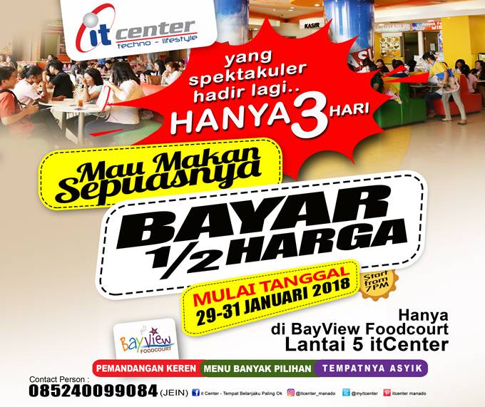 Kembali Hadir Makan  di Bayview Foodcourt  Bayar 