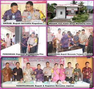 Tiga Pos Polisi Diresmikan, Pemkab Perkuat Pelayanan Kamtibmas