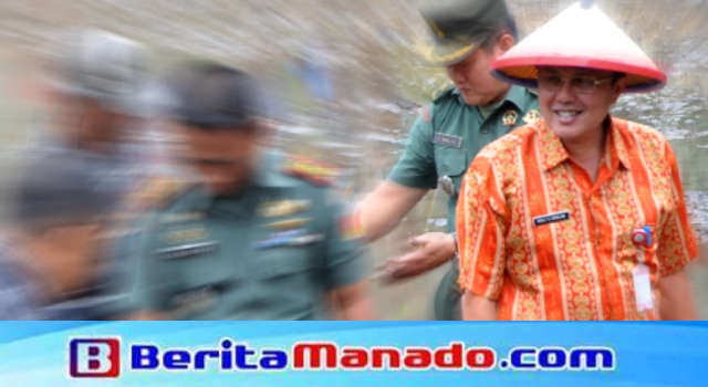 Distanak Sulut Hadiri Penanaman Padi Perdana di Molompar