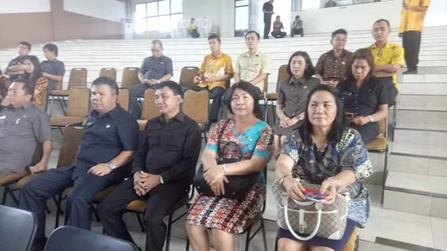 Sejumlah Pimpinan SKPD Yang Hadir Dalam Rapat Paripurna DPRD Minsel