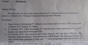 Manajemen PT Manado Jaya Lestari Lakukan PHK Sepihak, DPRD Sulut akan Turun Tangan