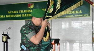 Diawal Masa Jabatan, Pangdam XIII/Merdeka Ajak Semua Pihak Kerja Sama Demi Satuan