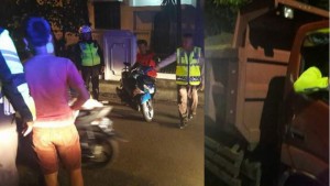 Gelar Razia Malam Hari, Satlantas Amankan Puluhan Motor dan Truck Pasir