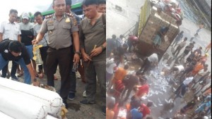 Gunakan Gulungan Karpet, Ratusan Botol Miras Coba Diseludupkan via Pelabuhan Bitung