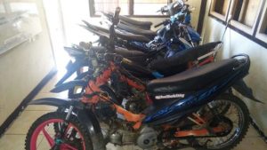 Karena Hal Ini 6 sepeda motor diamankan Polsek Tenga