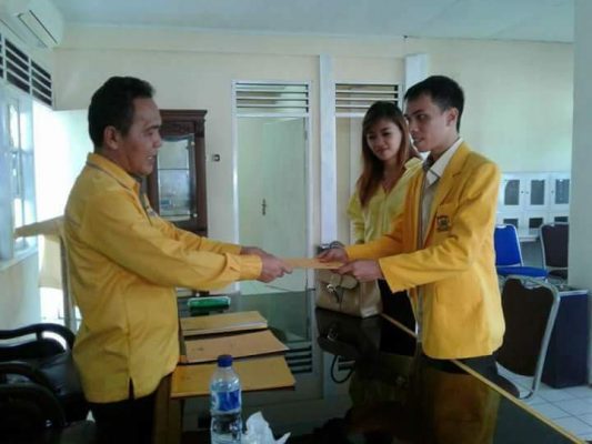 Ikuti Jejak Ayah, GERLADO TAROREH Bacaleg Dari Partai Golkar