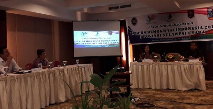 Sempat Terima Penghargaan dari Presiden, Pemprov Sulut (sudah) Abaikan FGD Indeks Demokrasi Hari Ini